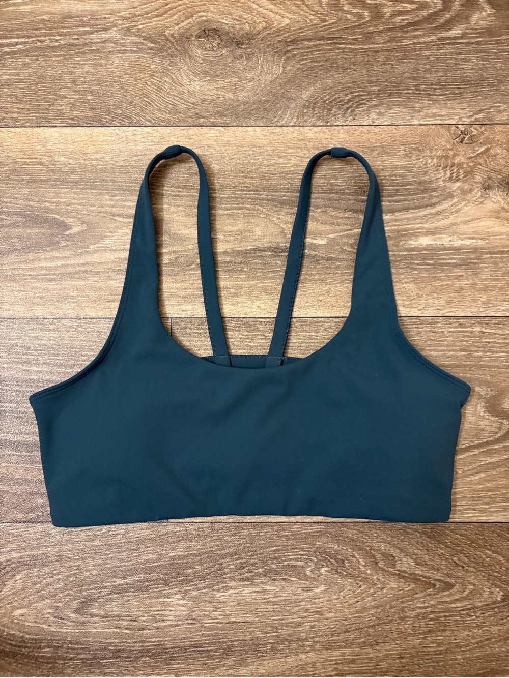 Vuori Strappy Back Sports Bra Teal Size Small